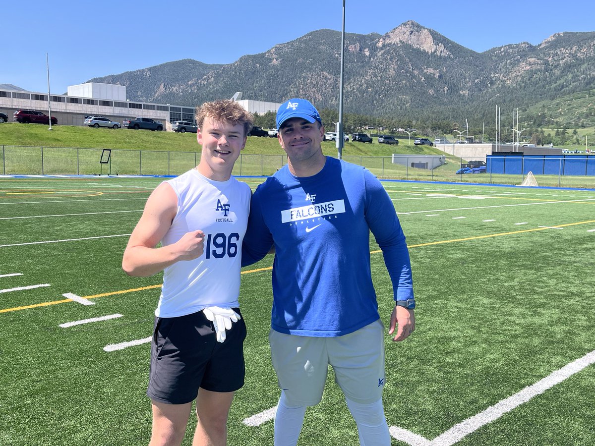 Kyan Newman (@kyan_newman) on Twitter photo Very humbling to participate and compete <a href="/AF_Football/">Air Force Football</a> camp today. Thank you <a href="/CoachLamAF/">Ken Lamendola</a> <a href="/MookieCarlile/">Mookie Carlile</a> for spending time with me and coaching me to get better. I will be back to this great academy!🇺🇸🏈<a href="/WHSWarriorsFB/">Waunakee Football</a> Very humbling to participate and compete <a href="/AF_Football/">Air Force Football</a> camp today. Thank you <a href="/CoachLamAF/">Ken Lamendola</a> <a href="/MookieCarlile/">Mookie Carlile</a> for spending time with me and coaching me to get better. I will be back to this great academy!🇺🇸🏈<a href="/WHSWarriorsFB/">Waunakee Football</a>