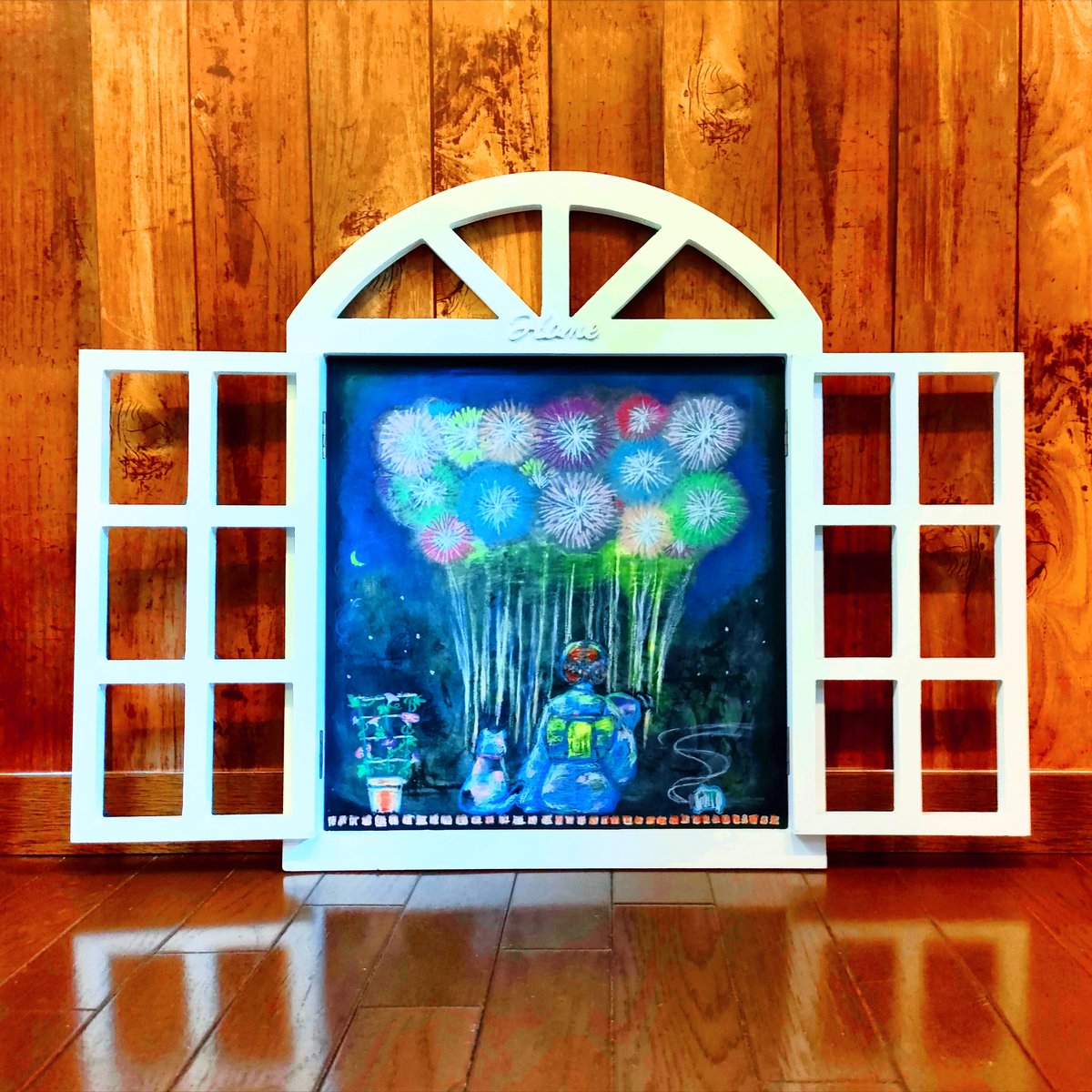 🎆夏はもうすぐそこに🎆

遠くの打ち上げ花火を見ながら、
じんわり汗をかいてる君の横顔は
どこか清々しく笑顔だった。

今年も夏が来るね。

#花火  #fireworks #初夏 #summer
⁡#illustration ⁡⁡#イラスト
#art ⁡#アート ⁡⁡#artwork
#黒板アート ⁡ ⁡#drawing
#ANNAのじゆうちょう