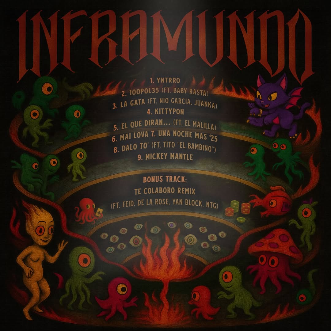 💿 INFRAMUNDO (COVER + TRACKLIST)

👤 BRRAY

🗓 20 DE JUNIO