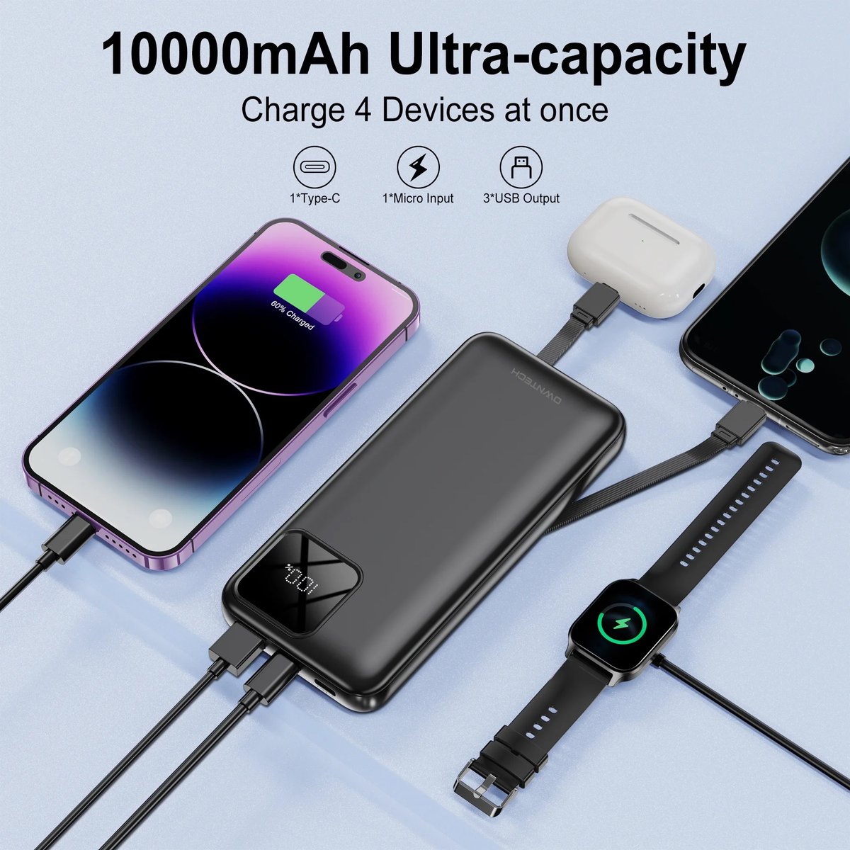 frugalfreebies's tweet image. 🔋 Stop running on 1%
This power bank charges phones, tablets, AirPods, smart watches, all of it
Built-in cables
22.5W fast charge
10000mAh = power for DAYS

Now $12.49 (was $21.99)
Walmart: mavely.app.link/e/LJqwZEDIyTb (ad)
#TechDeal #WalmartFinds #PortableCharger