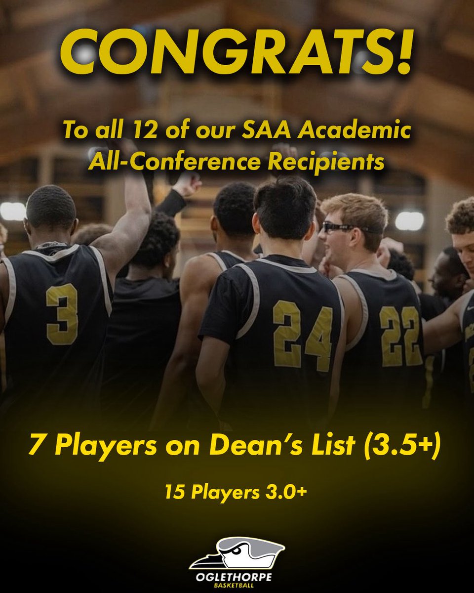 GoPetrelsMBBall's tweet image. 📚 & 🏀
Congrats to our guys for getting it done in the classroom this semester! 💪🏼
• 12 players awarded SAA All-Academic
• 7 Players on the Dean’s List (3.5+ GPA)
• 15 Players 3.0+ GPA
#StayStormy | #GoPetrels
