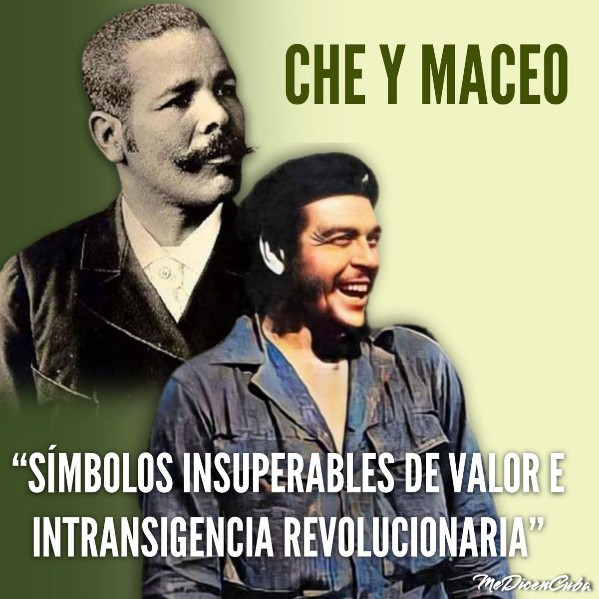 🇨🇺 Ya lo decía nuestro Apóstol "Hay hombres que llevan en sí el decoro de muchos hombres" pero verdaderamente la Historia de #Cuba se pasó con el #14Junio #MaceoYCheViven forjadores de hombres, ejemplos de entrega y valentía.