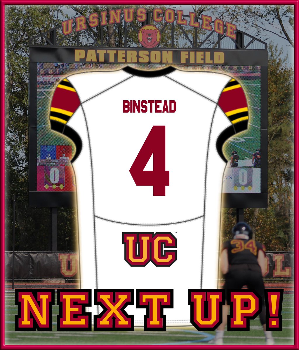 Thank you <a href="/Coach_Endy/">Jeff Endy</a> and <a href="/UrsinusFootball/">Ursinus Football</a> for the jersey graphic. Can’t wait to keep in contact and get out there for a game day visit!