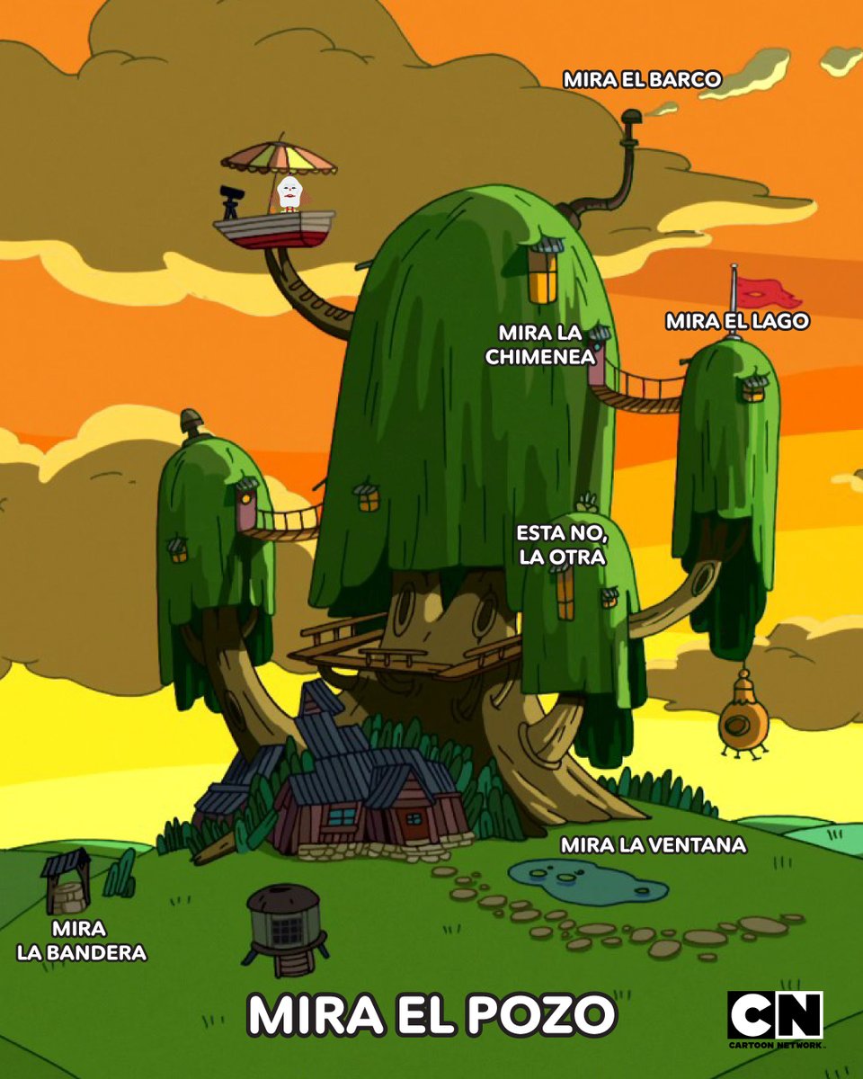 Jejejeje ¿cuánto tiempo te tomó encontrarlo? 🤡 Envíaselo a tu amigo para que abra su teléfono solo para verlo también.

#HoraDeAventura