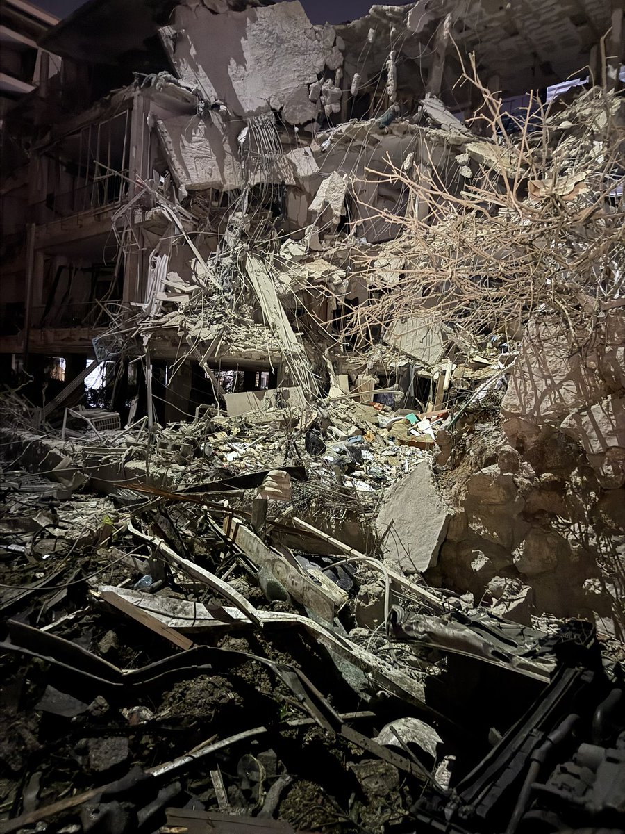 We’re in rolling live coverage, so I’ll post more when I can. But there is a massive amount of damage in the suburbs of Tel Aviv on a few blocks. They are still digging through the rubble, looking for survivors.