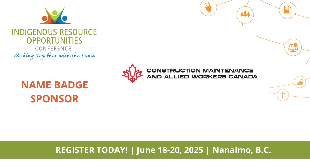 Thanks to our Name Badge Sponsor, CMAW Canada 
CMAW Canada champions the interests of construction, maintenance, and allied workers. We appreciate their sponsorship. 
To learn more about our sponsor, visit: cmaw.ca