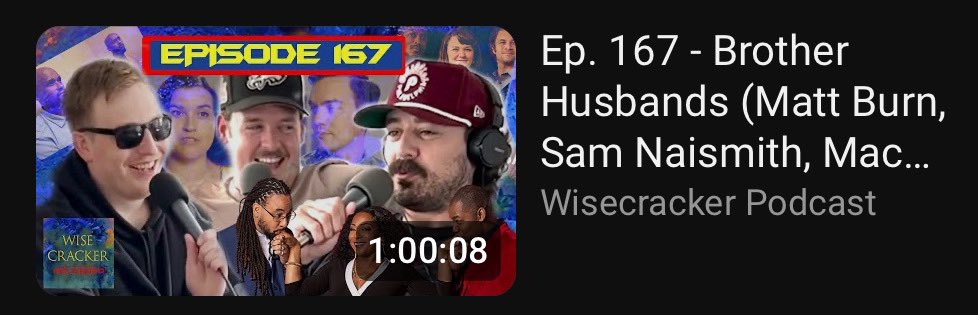 WisecrackerPod's tweet photo. Watch full episodes on the Official WISECRACKER YouTube page
⬇️⬇️⬇️
https://t.co/zKnNmcSzpn

Then rewatch all your favorites ANY TIME for free, like this all time classic:
 
EPISODE 167 
Full, Free, and in HD

Please Like, Comment, and Subscribe https://t.co/hPrLzuu9aQ