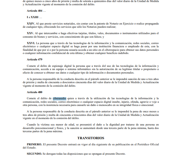 e_consulta's tweet photo. #ÚltimaHora  📰 Publican, en la edición vespertina del Periódico Oficial del Estado, las reformas sobre el #Ciberasedio en #Puebla. 

Hasta tres años de prisión para quien, a través de las tecnologías de la información o espacios digitales, insulte, injurie, ofenda, agravie o veje a otra persona.