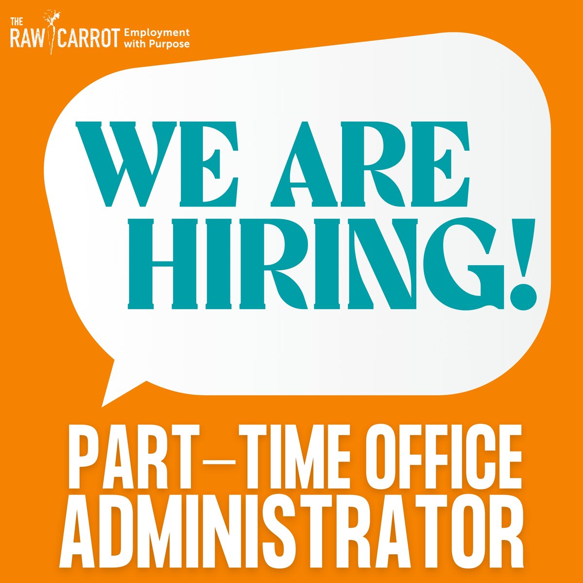 🌱 We’re hiring! The Raw Carrot is looking for a Part-Time Office Administrator (15 hrs/wk) to join our HQ team in Paris, ON.👉 therawcarrot.com/joinus Apply by June 27!

#NonprofitJobs #AdminJobs #PurposeDrivenWork #TheRawCarrot #NowHiring
