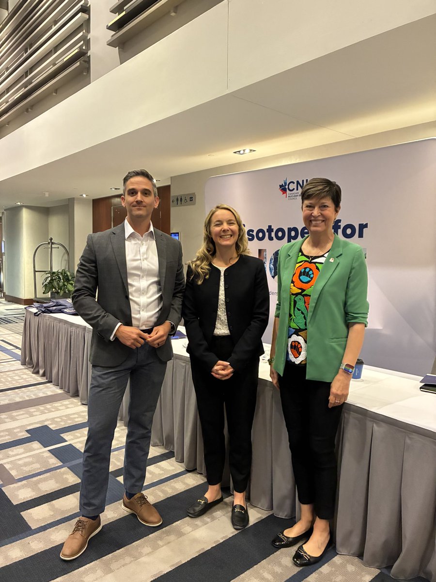 JennaSudds's tweet image. Honoured to speak at the Leaders Summit with the Canadian Nuclear Isotopes Council today.
Canada is a global leader in isotope innovation — saving lives, advancing research, and creating good jobs across the country. We must embrace a Team Canada approach to advance this further