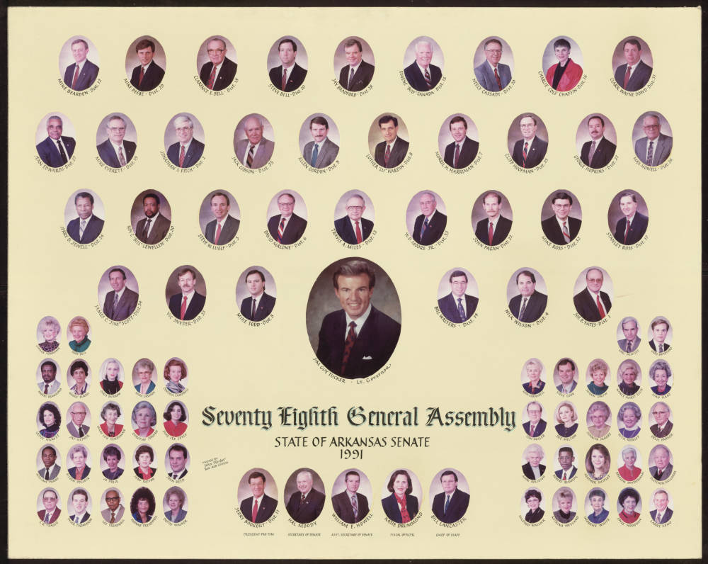 Visit the Arkansas Digital Archives to view composite images of the Arkansas General Assembly! 
loom.ly/ZBgtZds

Pictured: 1991 Senate Composite, Seventy-Eighth Arkansas General Assembly