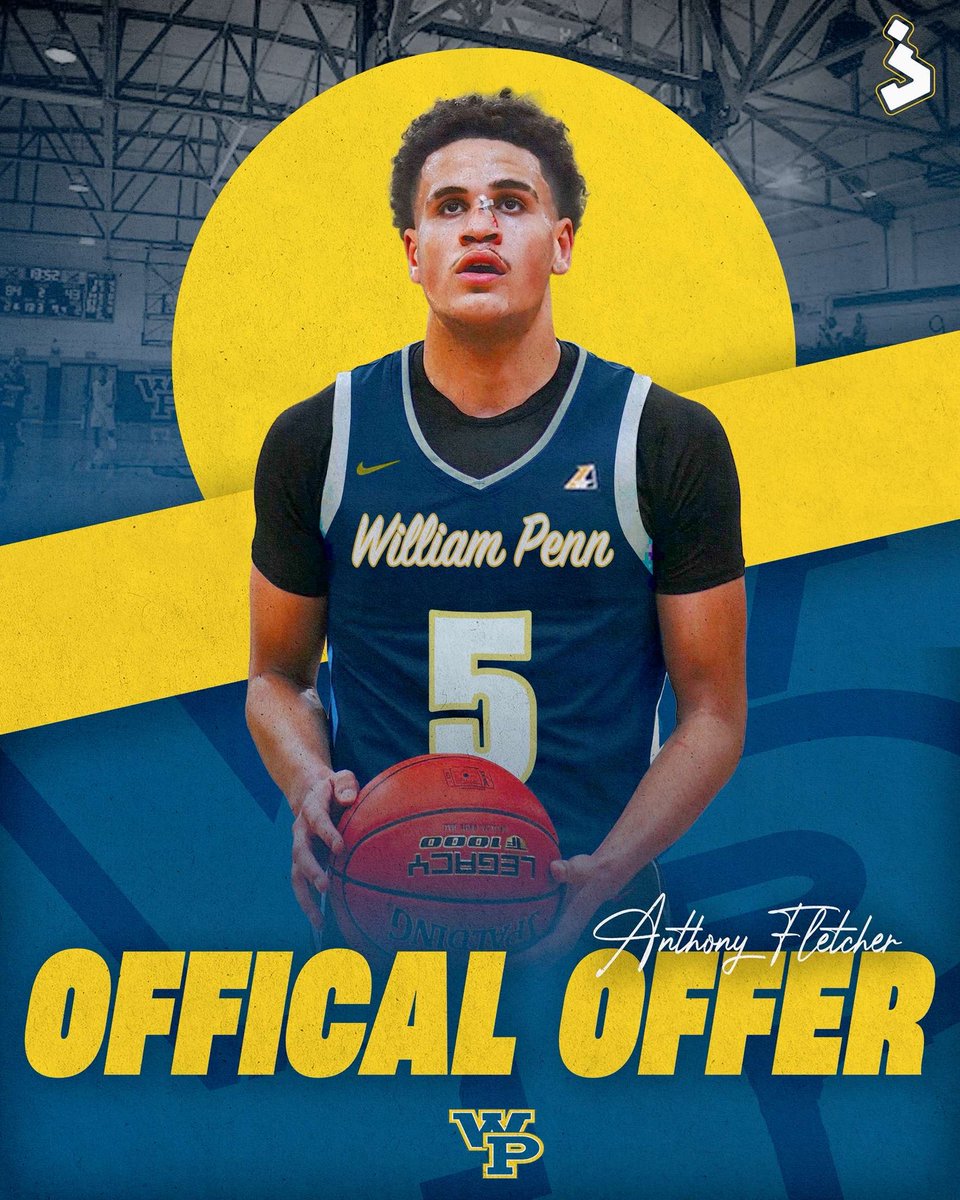 AF5 (@antfletch5) on Twitter photo After a great conversation with <a href="/WPUBasketball/">William Penn Men’s Basketball</a> I'm excited to announce an official offer! Thank you so much for this opportunity! After a great conversation with <a href="/WPUBasketball/">William Penn Men’s Basketball</a> I'm excited to announce an official offer! Thank you so much for this opportunity!