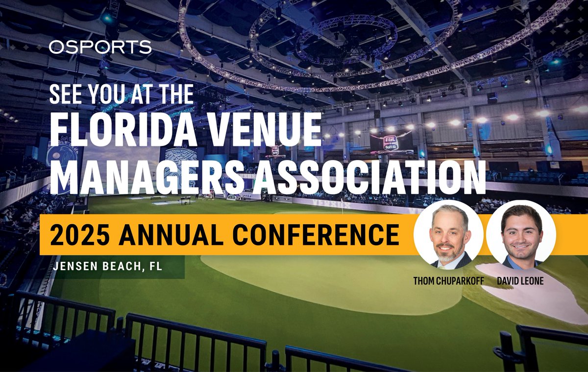 OSPORTS (@osports_) on Twitter photo 🌴OSPORTS is heading to the 40th Annual #FVMA Conference! 🏟 <a href="/Thom_Chuparkoff/">Thom Chuparkoff</a> & David Leone can't wait to connect with Florida’s top venue pros to talk the future of sports, entertainment & fan experience. See you there!
#FVMA #FloridaVenues #FVMA2025 #OSPORTS #VenueManagement 🌴OSPORTS is heading to the 40th Annual #FVMA Conference! 🏟 <a href="/Thom_Chuparkoff/">Thom Chuparkoff</a> & David Leone can't wait to connect with Florida’s top venue pros to talk the future of sports, entertainment & fan experience. See you there!
#FVMA #FloridaVenues #FVMA2025 #OSPORTS #VenueManagement