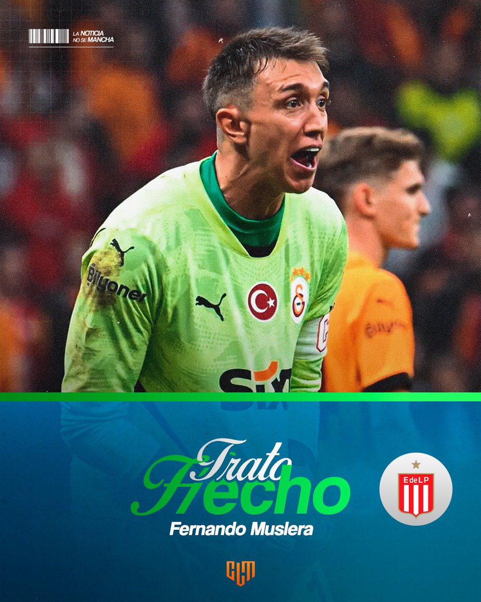 🚨Fernando Muslera es nuevo refuerzo de Estudiantes (LP).
*️⃣El arquero uruguayo firmará por 18 meses con el "Pincha". Tenía una oferta por el mismo tiempo de Peñarol, pero con un menor salario y decidió ir a La Plata. #TratoHecho