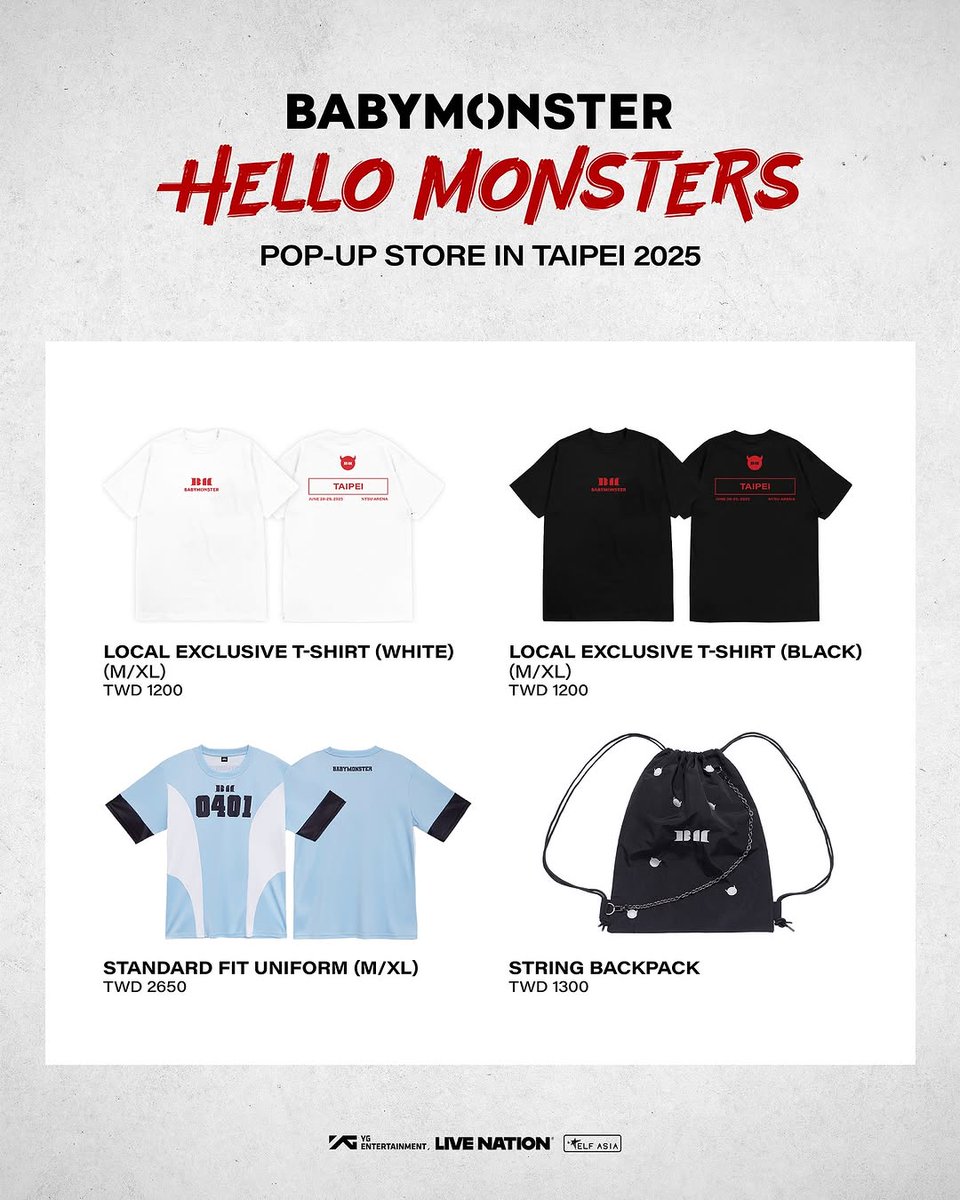 BabyMonsterCR's tweet photo. 📰 INFO | BABYMONSTER tendrá su primer POP-UP STORE en TAIPEI 2025, como celebración de su gira mundial.

#BABYMONSTER
#BABYMONSTER_popup_TPE #POPUP #TAIPEI #it #BABYMONSTER #HELLO_MONSTERS
#HELLO_MONSTERS_POPUPSTORE

🩵 | BABYMONSTER CR. https://t.co/PxLoDzufIh