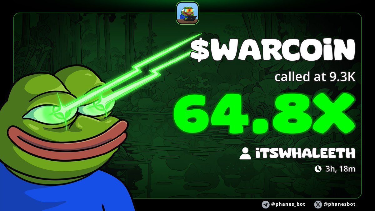 Luffy_Calls's tweet image. update : #WARCOIN 

9k &amp;gt; 600k 

65x 🔥