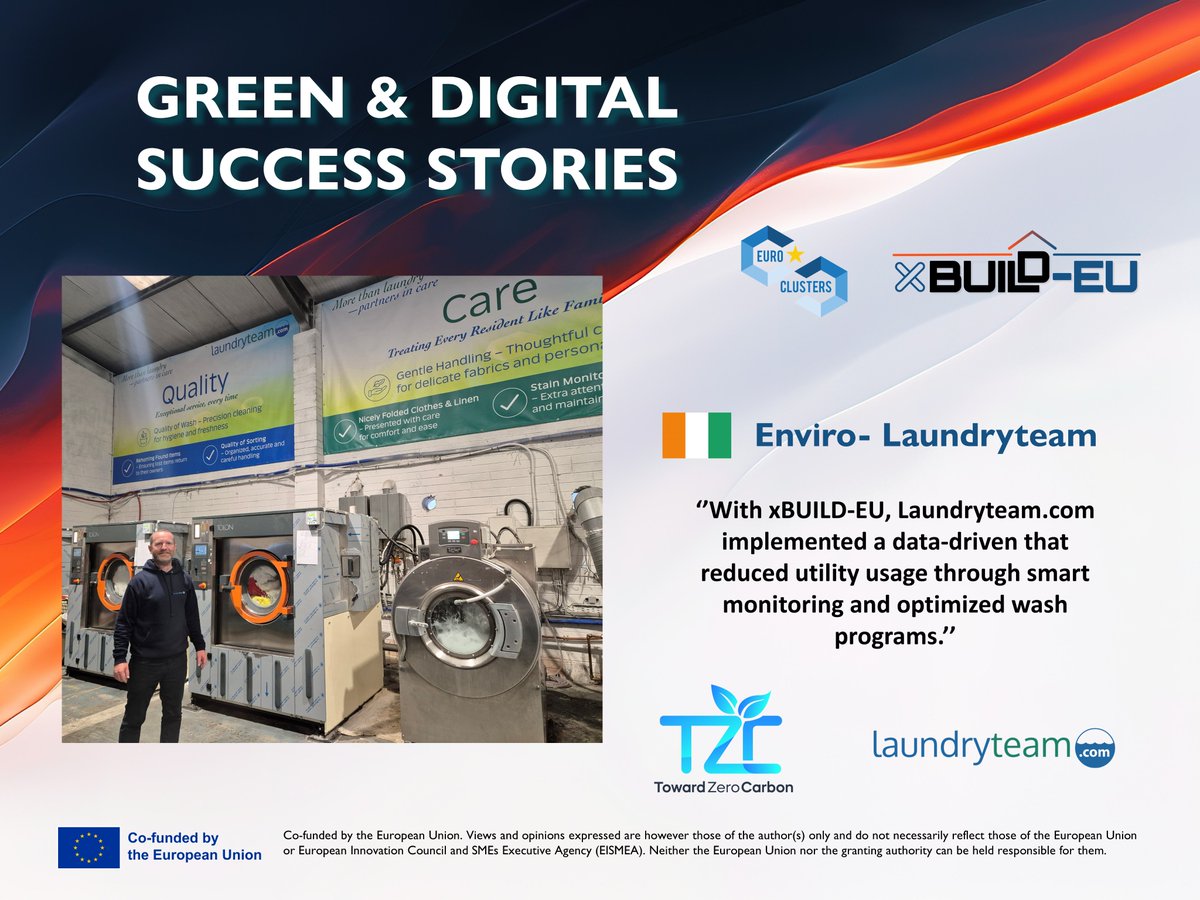 xBUILD-EU Eurocluster (@xbuild_eu) on Twitter photo Get to know the Success Stories from the Green & Digital <a href="/xBUILD_EU/">xBUILD-EU Eurocluster</a> Open Call!๐ก๐
<a href="/EU_HaDEA/">HaDEA</a> <a href="/Clusters_EU/">European Cluster Collaboration Platform (ECCP)</a> <a href="/EEN_EU/">Enterprise Europe Network ๐ช๐บ</a> Get to know the Success Stories from the Green & Digital <a href="/xBUILD_EU/">xBUILD-EU Eurocluster</a> Open Call!๐ก๐
<a href="/EU_HaDEA/">HaDEA</a> <a href="/Clusters_EU/">European Cluster Collaboration Platform (ECCP)</a> <a href="/EEN_EU/">Enterprise Europe Network ๐ช๐บ</a>