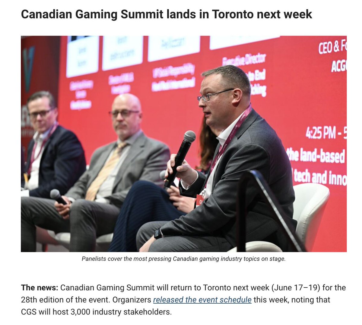 Canadian Gaming Summit is landing in Toronto next week, set to host 3,000 industry stakeholders.

Startups should have a few key sessions circled, including sessions on disruptive betting models, market differentiation, and building customer loyalty through brand and content.

We