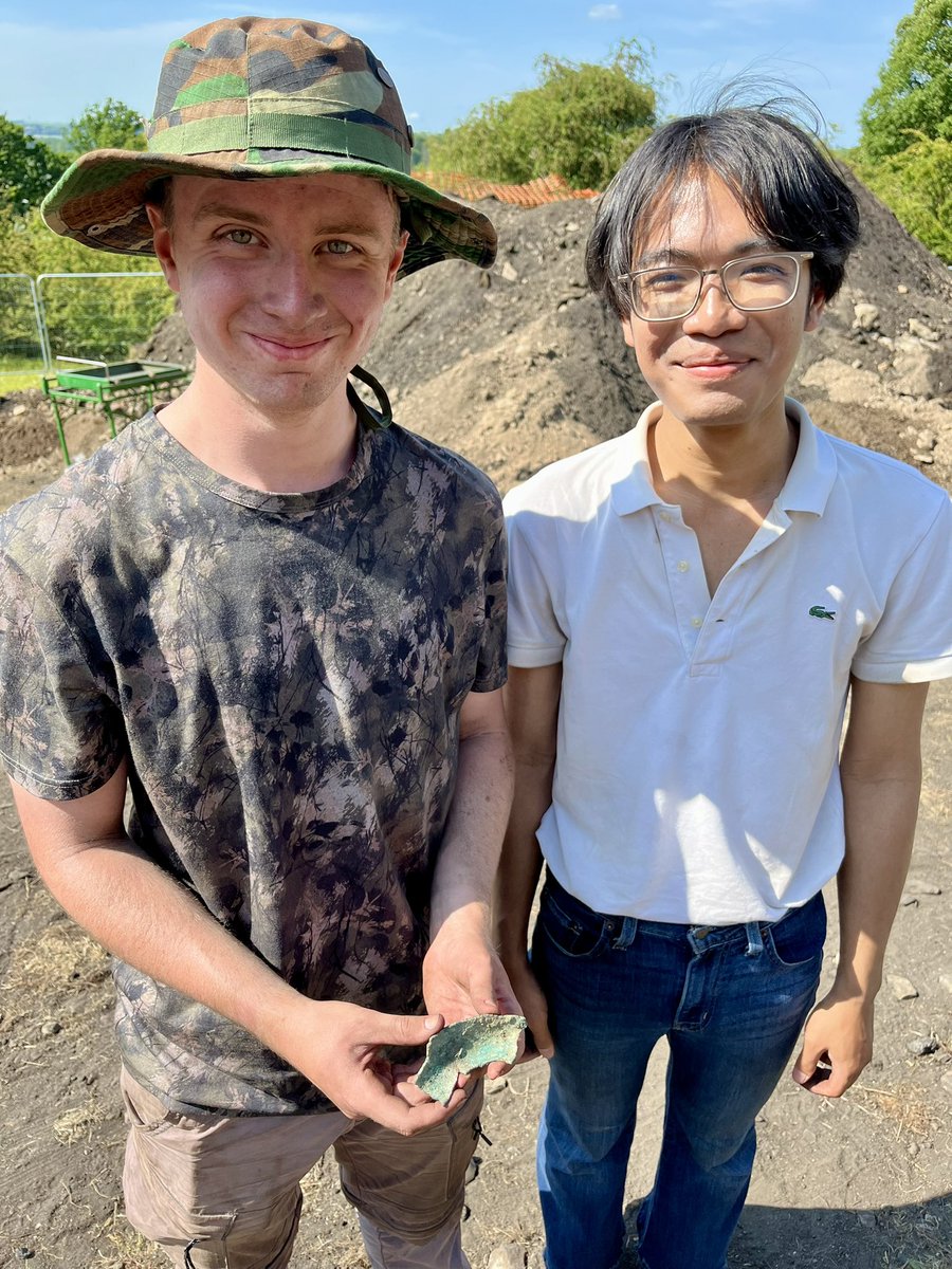 Day 5 - We have walls! We have finds! We have a tower? 1) uncovering a large stone surface which has the trench playing the game “Tower or Buttress?”, 2) chasing the curtain wall in the top trench, &amp; 3) finding amazing things (such as a base of a small cauldron).