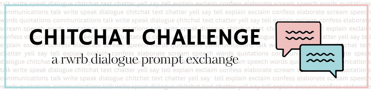 Introducing Chitchat Challenge, this year’s take on our annual RWRB summer fic exchange! Everyone will submit two short quotes and be given two quotes in return to work into a fic. Join The Brownstone discord for more info and to sign up (by June 23rd)! tumblr.com/thebrownstone/…