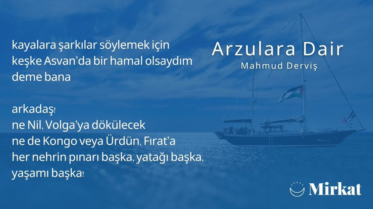 MirkatOrg's tweet photo. لا تقل لي :
ليتني أعمل في أسْوَان حمالا صغير
لأغني للصخور
يا صديقي!
لن يصب النيل في الفولغا
ولا الكونفو، ولا الأردن، في الفرات!
كل نهر، وله نبع... ومجرى... وحياة!

++ https://t.co/QJQvEHT4WL