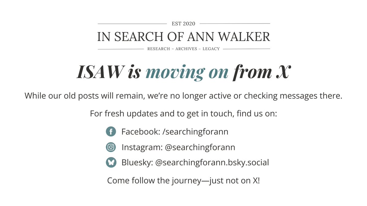 In Search of Ann Walker tweet media