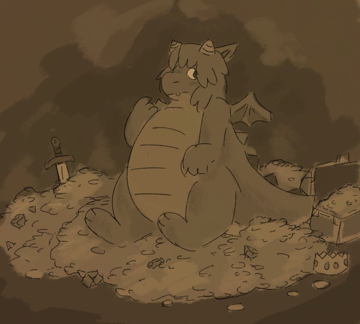 FRANCIUM420's tweet image. when ur going band for band with a dragon and he pulls out his Hoard 😭😭😭