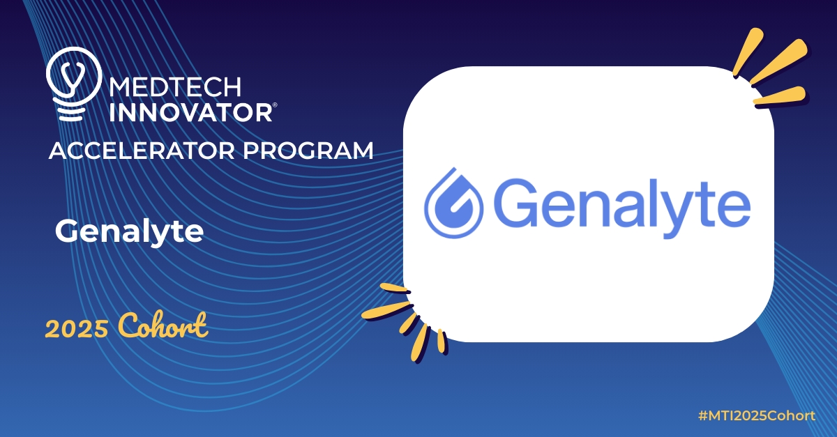 We've got exciting news - Genalyte is officially part of the 2025 @MedTechInnovator accelerator!

Many thanks to the mentors, investors, and reviewers who believe in our vision.

We can't wait to get started!

#MTI2025Cohort #MedTechInnovator #MedicalDeviceInnovation #Medtech