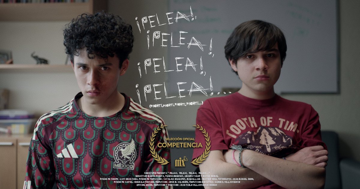 cineStudio_'s tweet photo. “¡Pelea!, ¡Pelea!, ¡Pelea!, ¡Pelea!…” tendrá su estreno mundial dentro de la selección oficial en competencia del Festival Mix México 2025. https://t.co/Cc2sVlxmQv