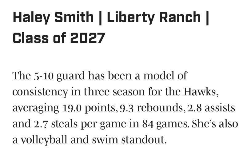 Haley Smith 2026 πW πOH ππ»ββοΈ (@misshaleysmith) on Twitter photo Very thankful to be included with some other amazing athletes! π€© <a href="/girlscalilive/">Girls California Live 25</a> Very thankful to be included with some other amazing athletes! π€© <a href="/girlscalilive/">Girls California Live 25</a>