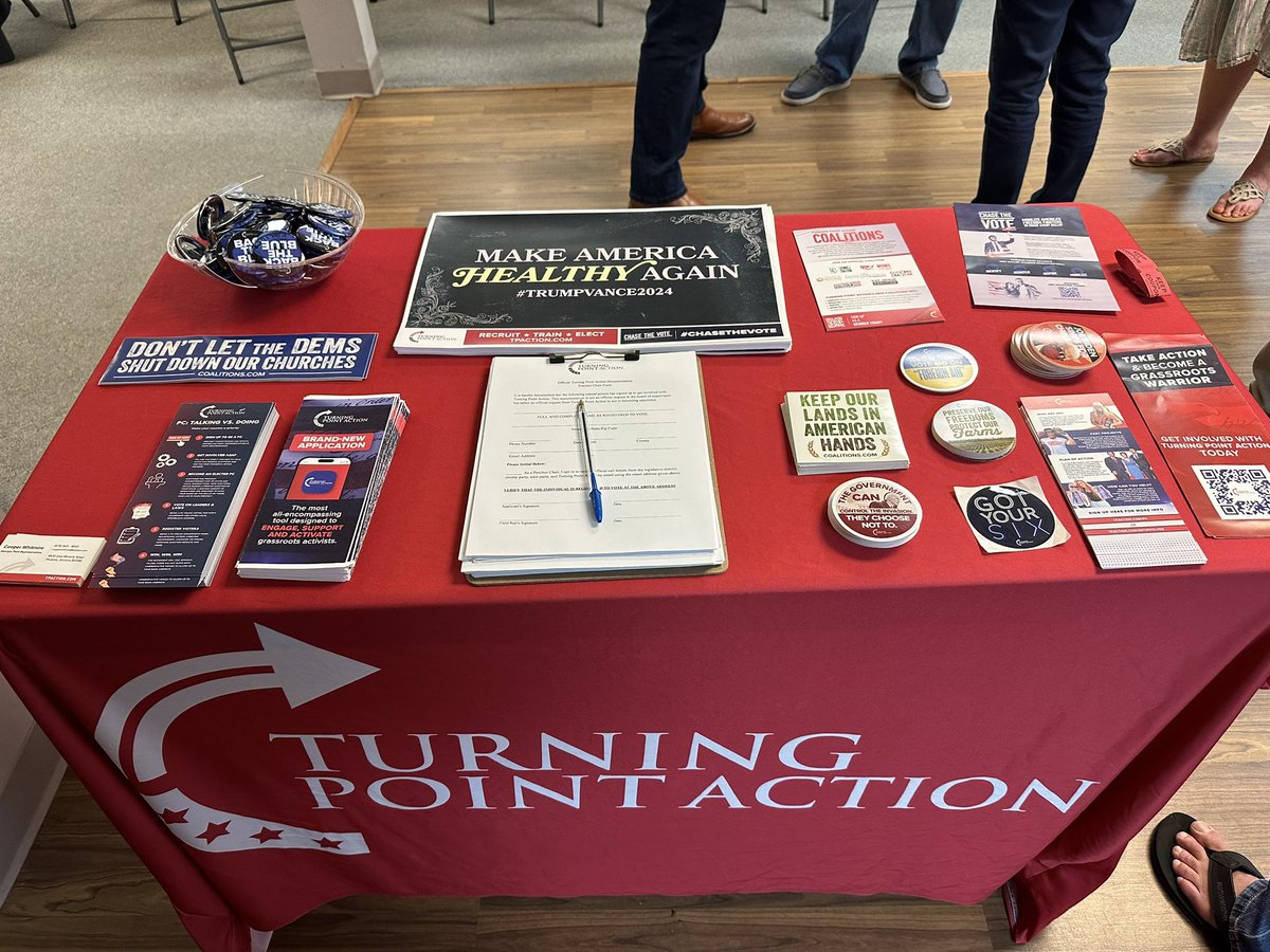 Cooper Whitmire (@cooperwhitmire) on Twitter photo Really enjoyed getting to be with the good folks of the Hart County GOP to talk about our <a href="/TPACoalitions/">Turning Point Action Coalitions</a> and Precinct Chair recruitment!
<a href="/TPAction_/">Turning Point Action</a> is proud to be working with County parties like this across the state of Georgia.
Join today: tpaction.com/coalitions Really enjoyed getting to be with the good folks of the Hart County GOP to talk about our <a href="/TPACoalitions/">Turning Point Action Coalitions</a> and Precinct Chair recruitment!
<a href="/TPAction_/">Turning Point Action</a> is proud to be working with County parties like this across the state of Georgia.
Join today: tpaction.com/coalitions