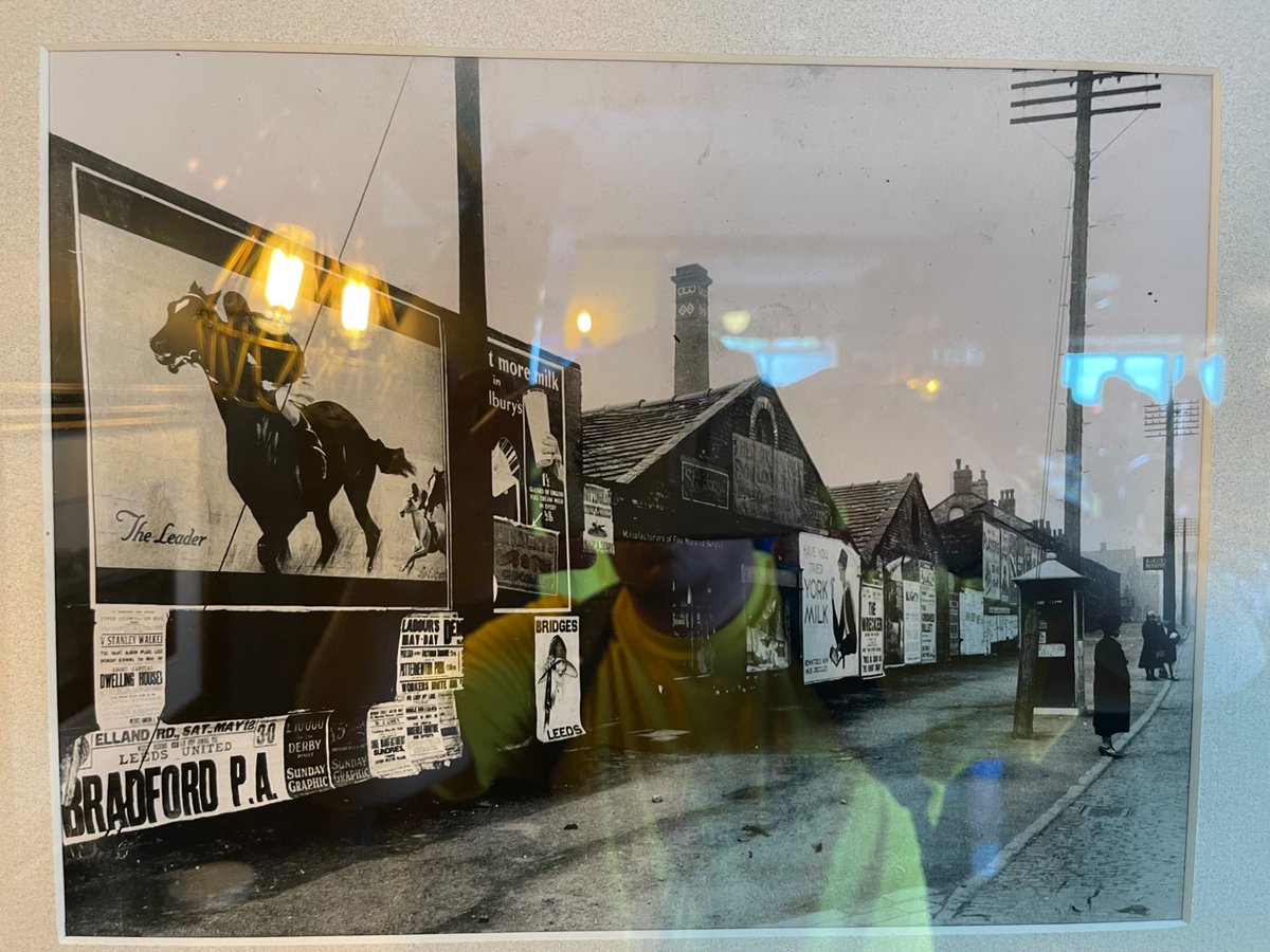 Picture of a picture from The Dragon Pub of an advert advertising a Leeds United v Bradford (Park Avenue) game. Would appreciate if anyone knows where I can get a copy of the picture.