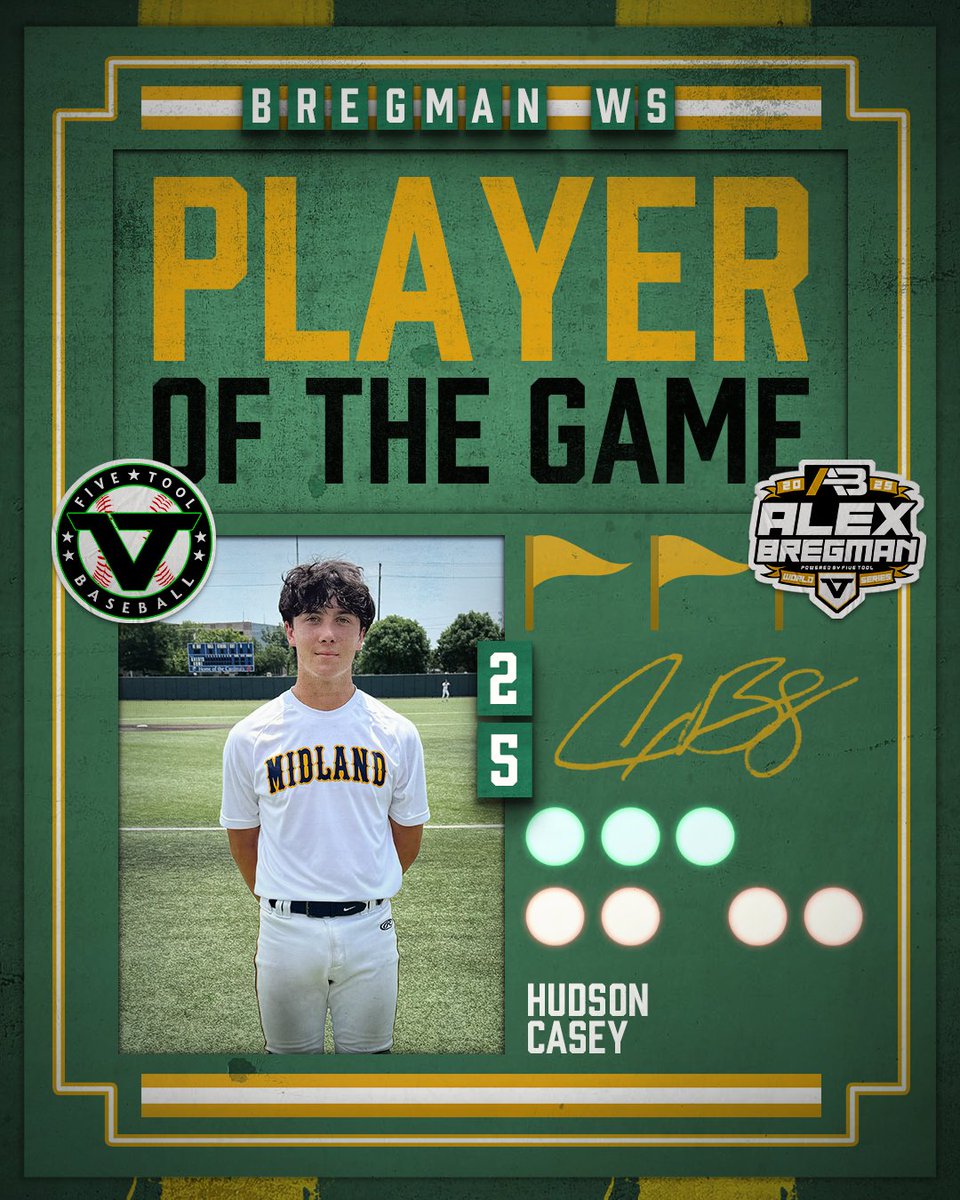 ✭Five Tool Texas✭ (@fivetooltexas) on Twitter photo #BregmanWS F: <a href="/recruitmidland/">Midland Southwest Bulls Baseball</a> Scout 2028 7, 5 Star Performance 2028 National 5
PoG: <a href="/Hudsoncasey2028/">HudsonCasey_2028</a> 2-3, 2 RBI, R #BregmanWS F: <a href="/recruitmidland/">Midland Southwest Bulls Baseball</a> Scout 2028 7, 5 Star Performance 2028 National 5
PoG: <a href="/Hudsoncasey2028/">HudsonCasey_2028</a> 2-3, 2 RBI, R