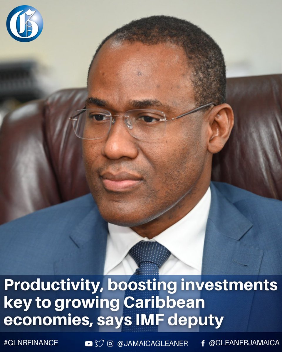 JamaicaGleaner's tweet image. Caribbean countries need to digitalise government and banking services to reduce the cost of financing and doing business in the region, says Deputy Managing Director of the International Monetary Fund Dr Nigel Clarke.

Read more: jamaica-gleaner.com/article/busine… #GLNRFinance