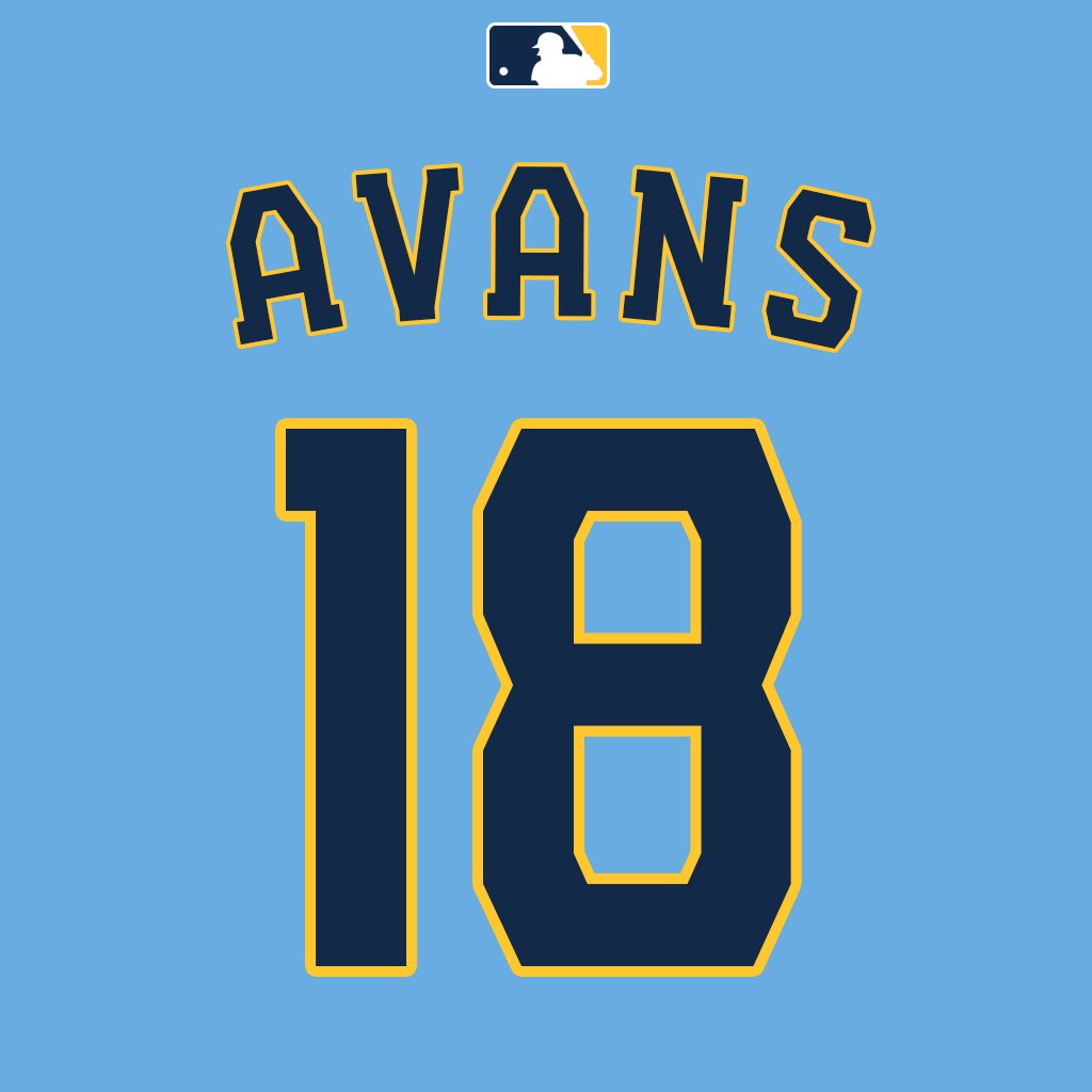 OF Drew Avans will wear number 18. Last worn by INF Vinny Capra earlier this season. #Brewers