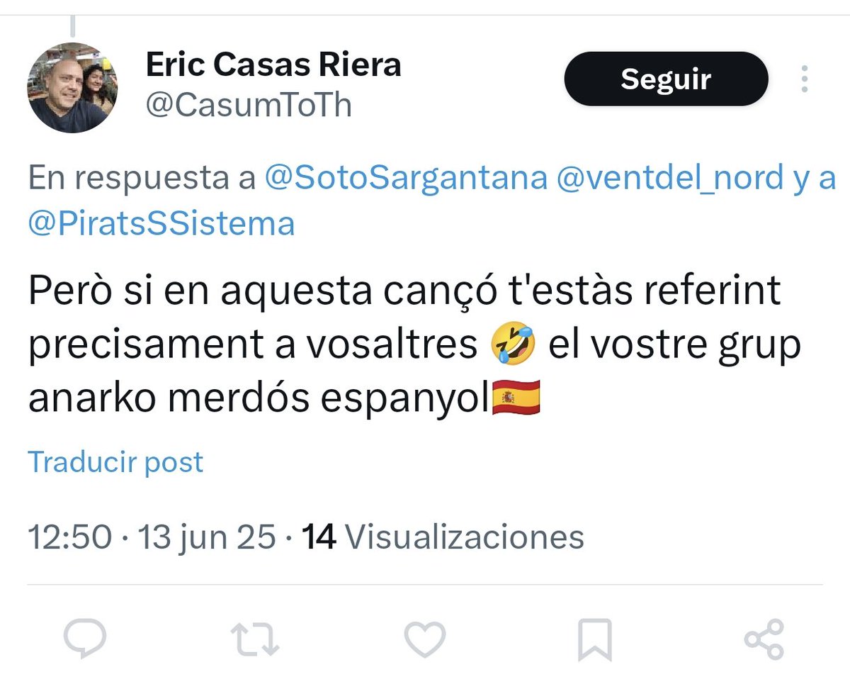 Hi ha tontos i tontets, també hi ha de molt tontos .... i per sobre de tots, hi ha l'Eric en el nivell Golden VIP dels imbècils 🤣