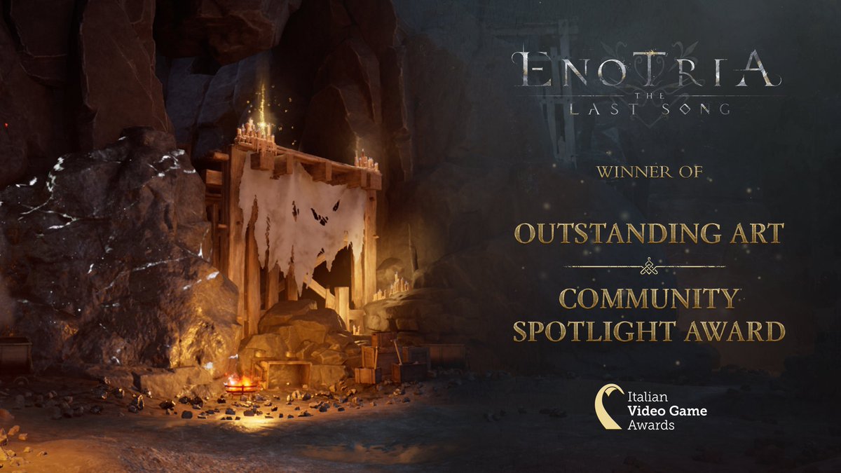 Maskless Ones! 🎭
Enotria: The Last Song just won the Outstanding Art and the Community Spotlight Award at the Italian Video Game Awards 2025!
Whether you’ve been with us since the start or just joined the adventure, thank you for being part of this story. 
This victory is shared