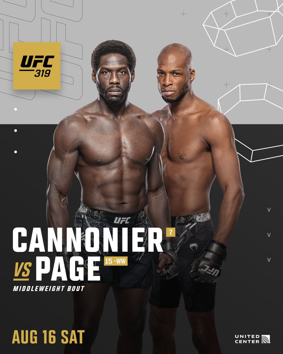 OFFICIAL 📝

🦍 Jared Cannonier vs. Michael Page 🐍 is going down at #UFC319!