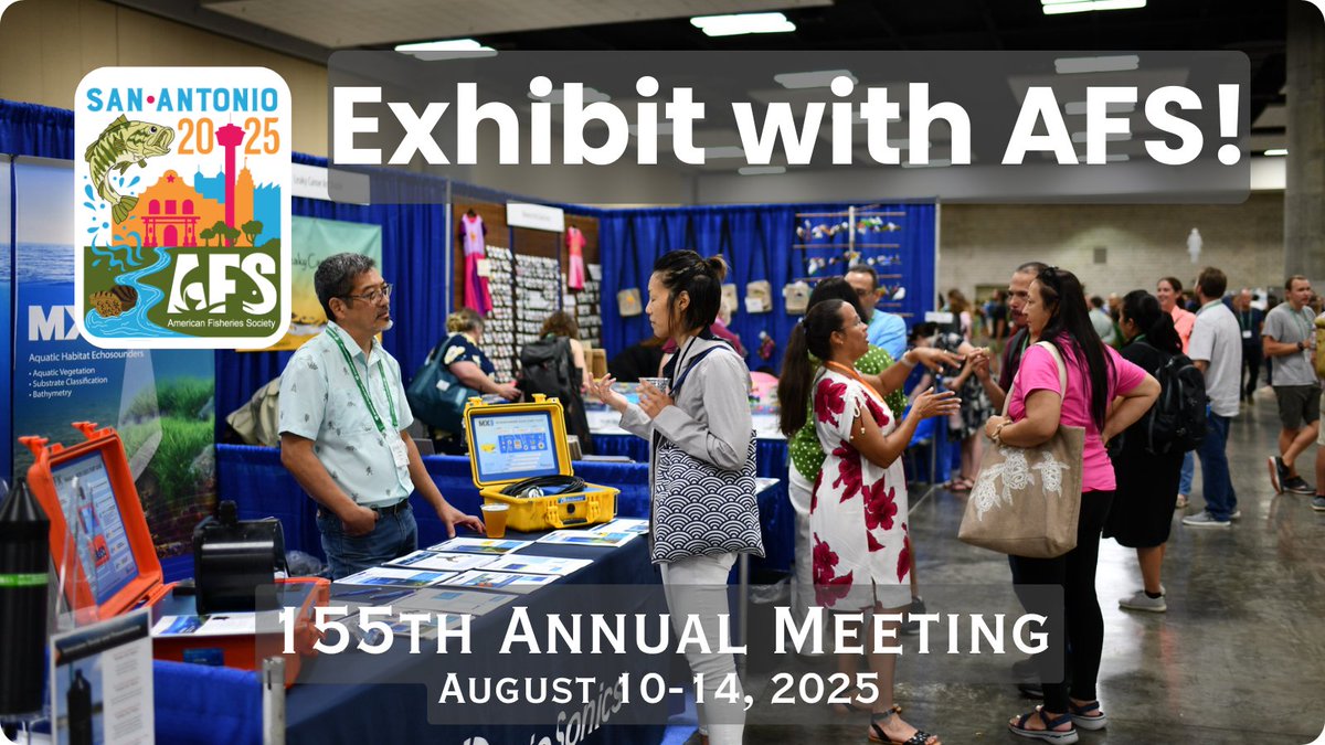 Our Center for Fisheries Technology &amp; Collaboration offers you an opportunity to showcase your products and technology while meaningfully engaging with a diverse audience of fisheries professionals. Great booth locations are going fast! Learn more afsannualmeeting.fisheries.org/exhibits/ #AFS155