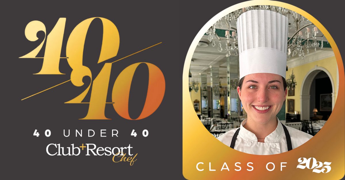 🌟 40 Under 40 Spotlight! 🌟

Congratulations to Darby Blount, Chef de Cuisine at <a href="/The_Greenbrier/">The Greenbrier</a> for being recognized in this year's 40 Under 40 Class!

Read Chef Blount's profile: clubandresortchef.com/darby-blount/