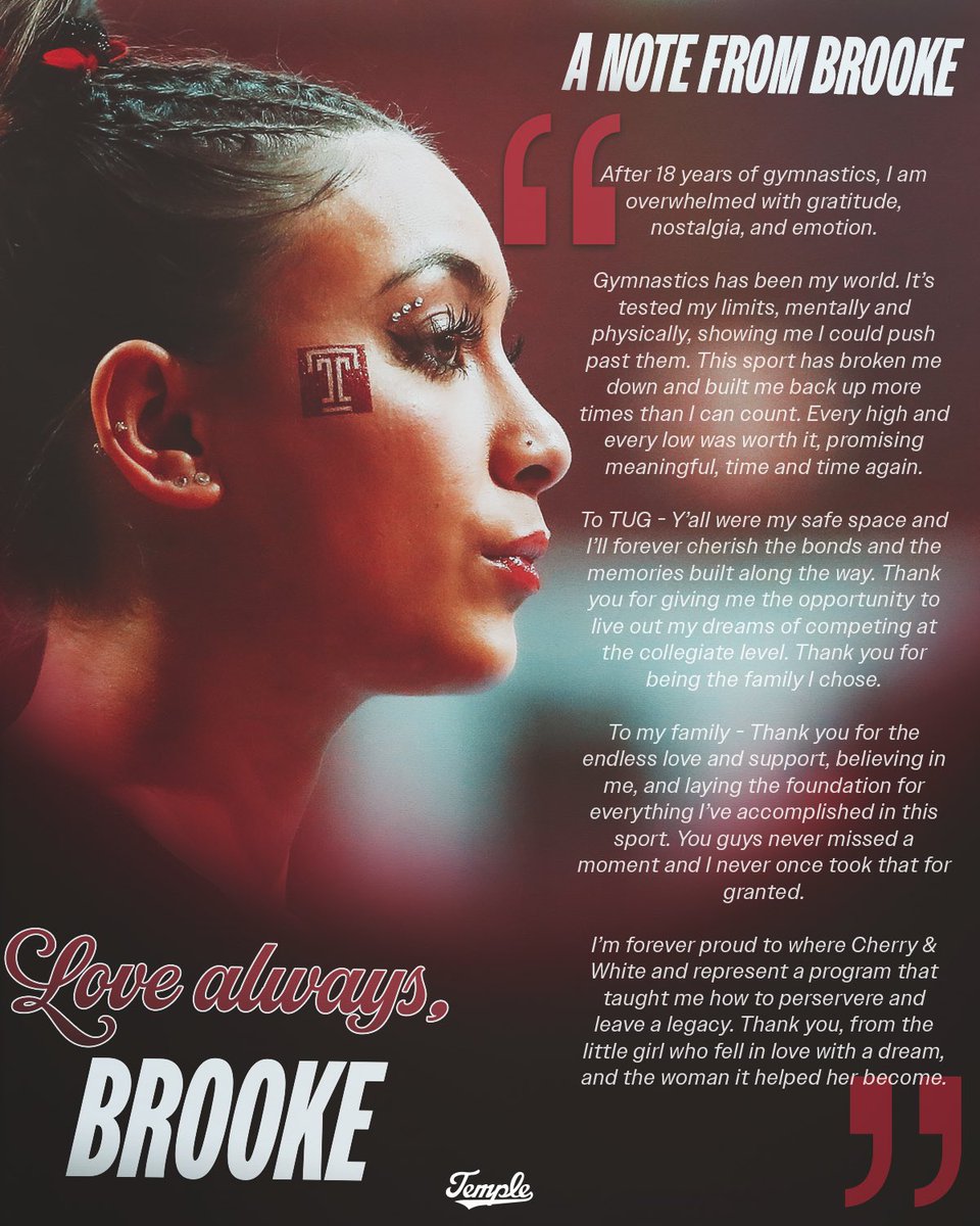 Etched her name into history ❤️ 

Thank you, Brooke. 

#GoOwls🦉