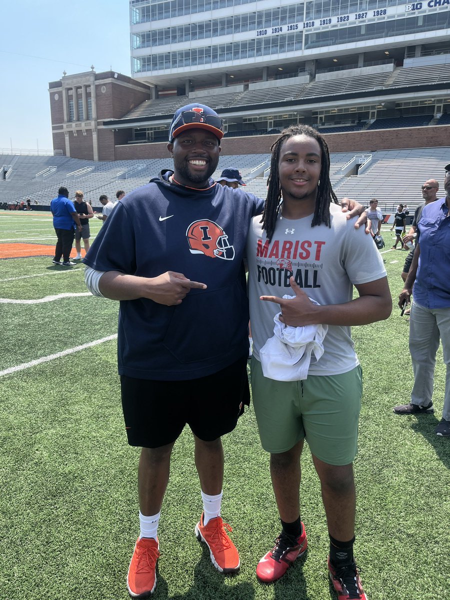 Brandon Brown (@branbrown95) on Twitter photo I’d like to say thanks <a href="/2_adjames/">Coach James</a> and <a href="/CoachJamison/">Terrance Jamison</a> at the University of Illinois Big Man camp for spending time with us. Also a big thanks to the entire Illini staff for a first-class experience. I’d like to say thanks <a href="/2_adjames/">Coach James</a> and <a href="/CoachJamison/">Terrance Jamison</a> at the University of Illinois Big Man camp for spending time with us. Also a big thanks to the entire Illini staff for a first-class experience.
