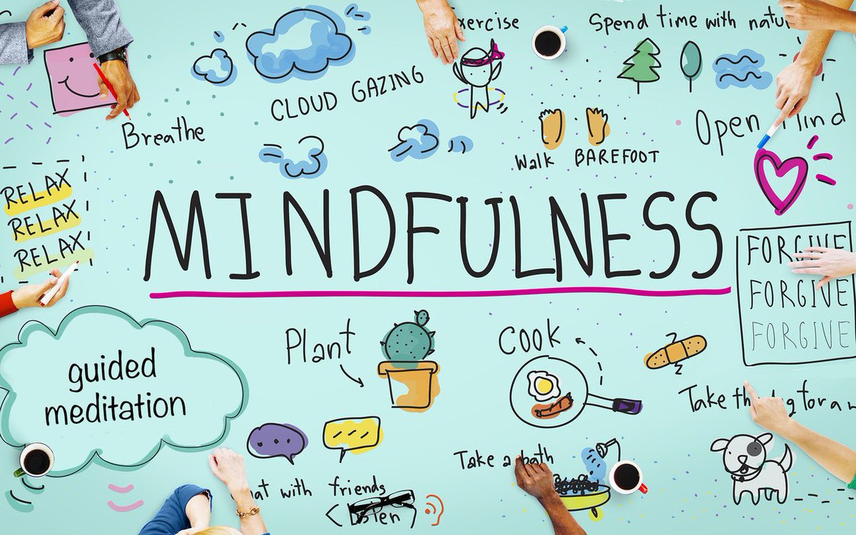 قاعدةٌ ذهنية:

زيادة التفكير = قلة التركيز 
زيادة التركيز = قلة التفكير 

"اليقظة الذهنية-Mindfulness" من أفضل الفنيات المثبتة بالبرهان العلمي ولها استخدامات متعددة منها ممارسة الوقت المستقطع من التفكير وذلك برفع مستوى الإنتباه والتركيز