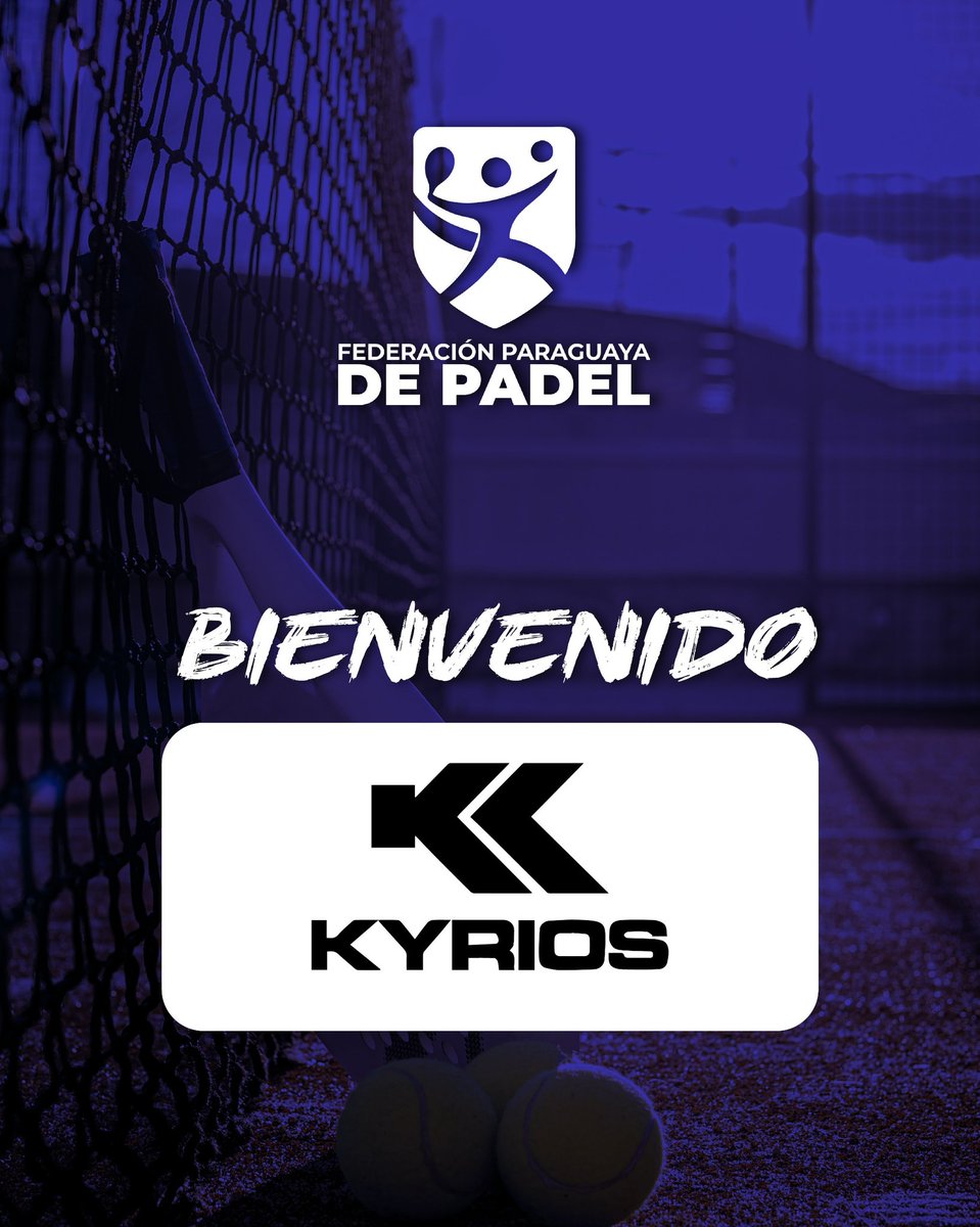 feparpa_oficial's tweet photo. Damos la bienvenida a @kyriospy como Sponsor Oficial de la Federación Paraguaya de Padel para la Temporada 2025🤩🥳

Juntos nuevamente para acompañar los desafíos deportivos a nivel local e internacional, vistiendo el sueño del padel guaraní🔥🔝

#PadelPy #LaNuevaFeparpa https://t.co/K9z3v9I5hj