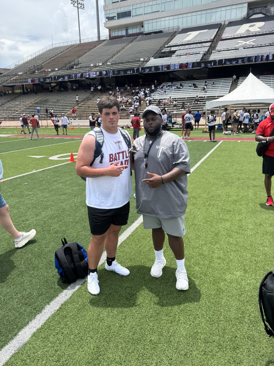 BrianParsons56's tweet image. I had a great experience at Troy today, and got to show of my skills to @CoachJMann919 @TroyRecruiting.
Hudl: hudl.com/v/2QiXnX