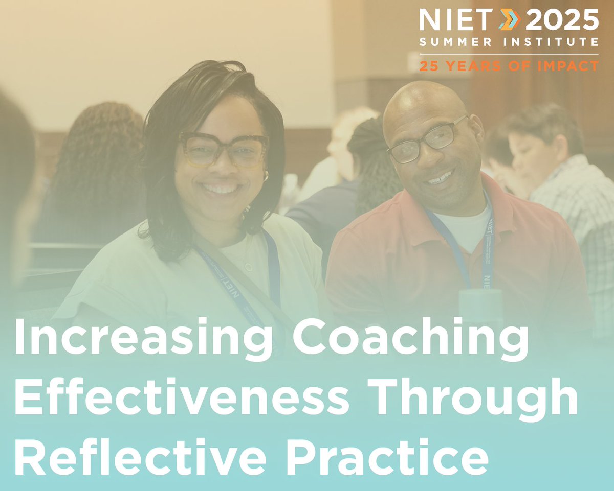 💡 Ready to level up your coaching game? Get ready for Increasing Coaching Effectiveness Through Reflective Practice at NSI! Discover how intentional reflection can better support educators’ individual needs. Learn more here: bit.ly/3FXYix9 #NIET2025