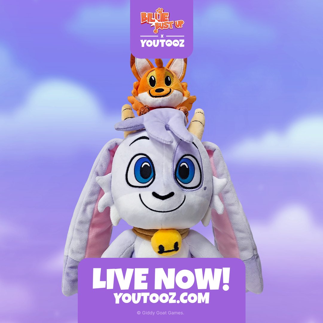 Our @Youtooz plush pre-order is going live today at 12pm PST/8pm BST!

The plushie will be available for pre-order from June 13th until July 11th 12pm PST/8pm BST!

Take caaaare!! #billiebustup x #youtooz

youtooz.com/products/billi…