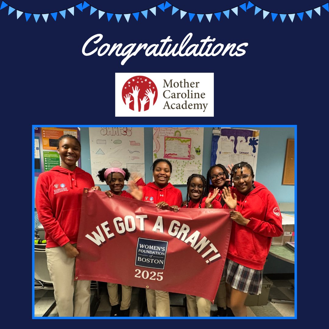 🎉Congratulations to Mother Caroline Academy (MCA)! We’re excited to award MCA a three-year grant to fund a lower school math specialist and launch an annual Community Math Night – engaging students and their families with the math curriculum. 📊📈

#wfboston #empoweringeducation