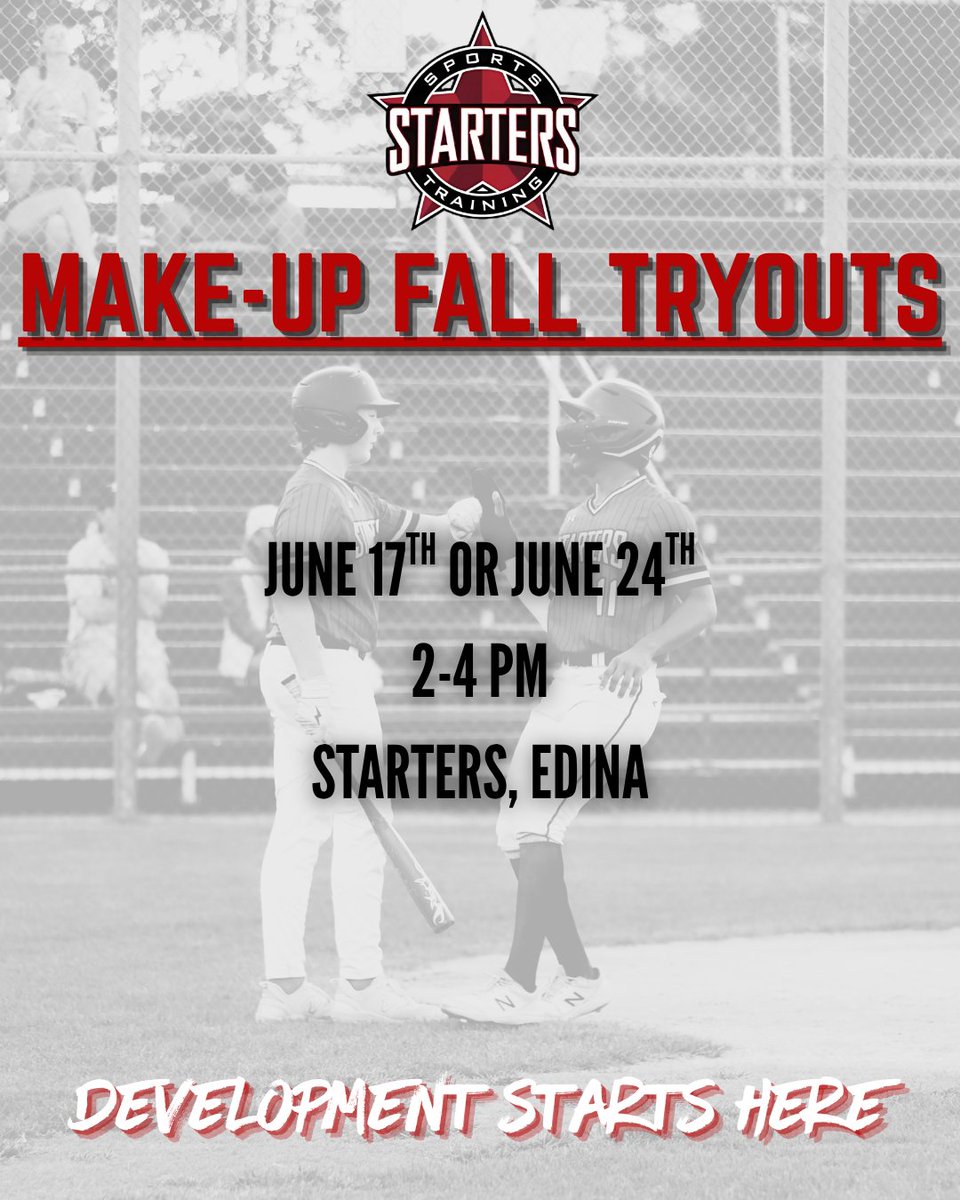 usaprimetc's tweet photo. Starters will be having make-up fall tryouts on June 17th and June 24th.💥 Come and showcase your skills for a potential spot on a fall team❗

🔗: https://t.co/a6IxMYJ46l
.
.
.
.
#OurPassionYourDevelopment #AllGasNoBrakes #DevelopmentStartsHere #OurFocusYourGoals https://t.co/LlDhRzxDK8