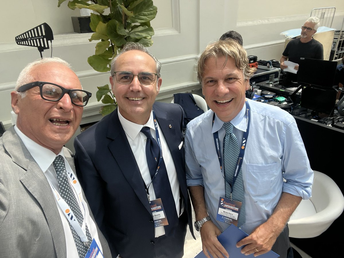 Grazie a <a href="/Confimprenditor/">Confimprenditori</a> #FestivalImprenditore2025 #Top moderazione <a href="/N_DeGirolamo/">Nunzia De Girolamo</a> <a href="/NicolaPorro/">Nicola Porro</a>. #Super #Speaker <a href="/AngeloDeianaTW/">Angelo Deiana</a> @Confassociazioni #laretedellereti #IA #Cibo #Moda
#MadeInItaly #Impresa #Innovazione #Legalità… <a href="/MinLavoro/">Ministero Lavoro</a> <a href="/Agenzia_Italia/">Agi Agenzia Italia</a> #ConfassociazioniDigital